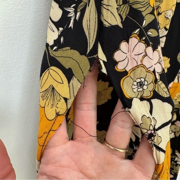 NWT Natural Life Floral Long Maxi Skirt with Side Slits Size XL - Picture 3 of 6